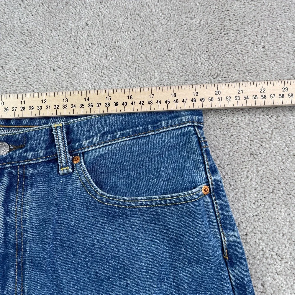 Levis 505 Jeans Mens 38x34 Blue Regular Fit Straight Leg Denim Classic Everyday